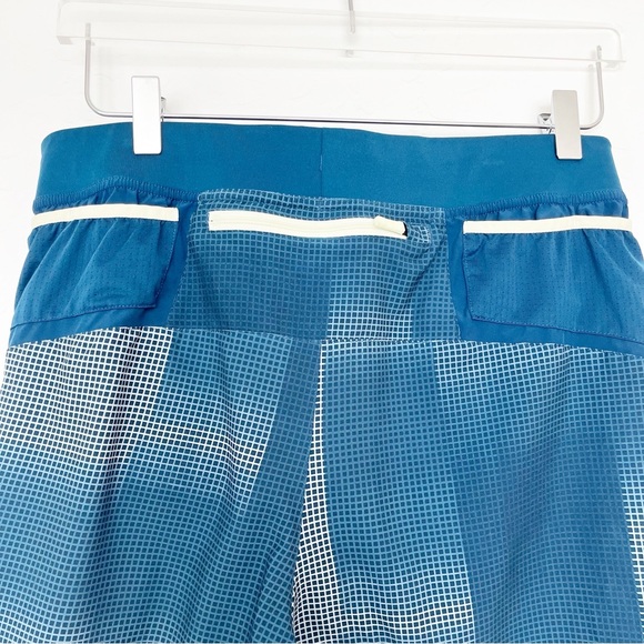 Brooks Sherpa 5" Running Short Blue and White Mens Size Medium - Picture 10 of 14